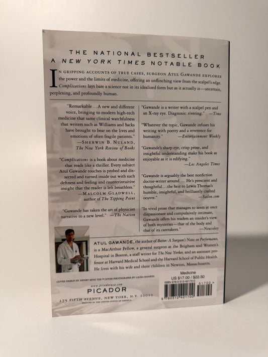Complications: A Surgeon's Notes on an Imperfect Science by Atul Gawande (Used, Paperback)